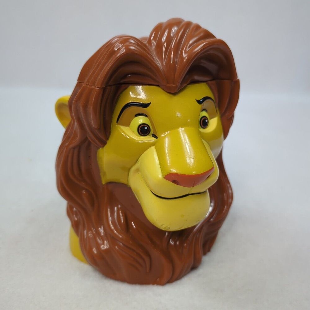 90s The Lion King Disney On‎ Ice Exclusive Adult Simba 7" 3D Drink Mug Vtg